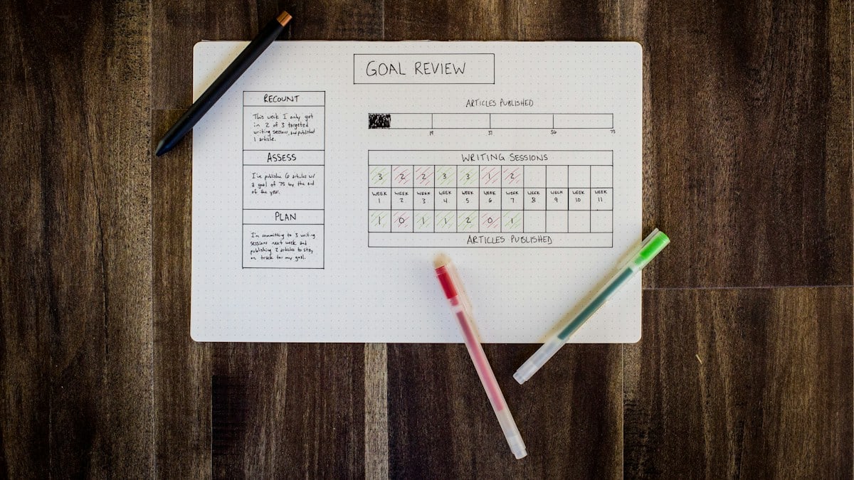 Weekly Review for Your Goals